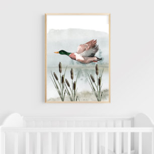 Poster Chasse au canard Nourriture murale Art