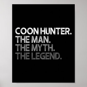 Poster Chasse Au Coon Racon Chasse À L'Homme Mythe Légend