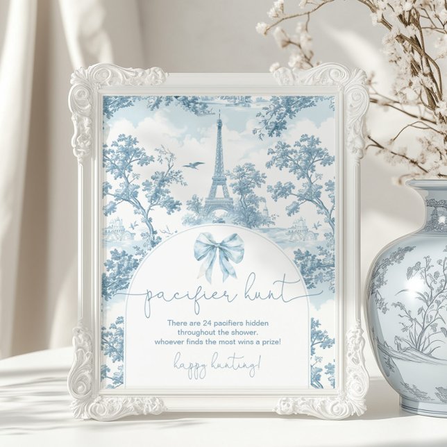 Poster Chasse au Pacifique Toile de Jouy Bonjour bebe (Créateur téléchargé)