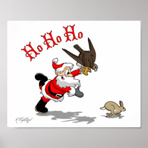 Poster Chasse au Père Noël