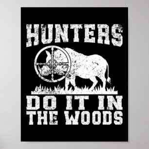 Poster Chasse au porc Sauvage Hog Boar Feral Pig Hunter H