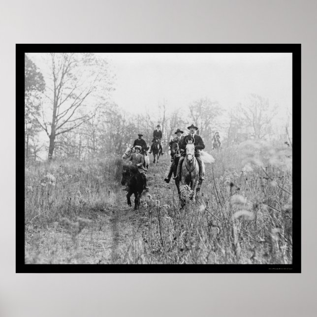 Poster Chasse au renard en Virginie 1924 (Devant)