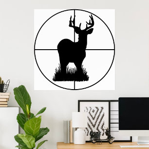 Poster Chasse aux cerfs