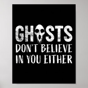 Poster Chasse aux fantômes drôle Paranormal Enquêteur fan