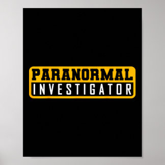 Poster Chasse aux fantômes Paranormal Enquêteur