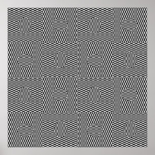 Poster Chasse aux œufs de Pâques OpArt