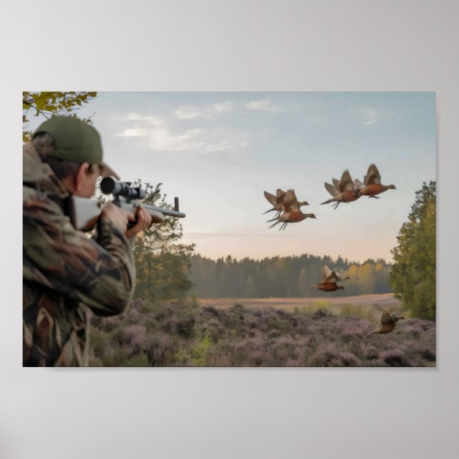 Poster Chasse début de saison chasse que j'ai parlé (Devant)