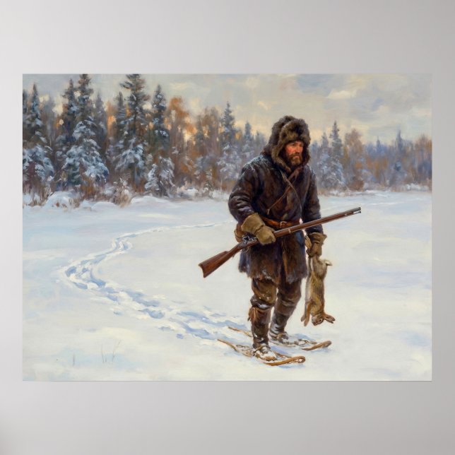 Poster Chasse d'hiver (Devant)