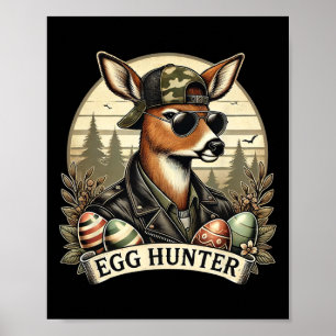 Poster Chasse D'Oeufs Deer Buck Byckward Casquette Deer H