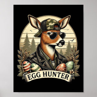 Poster Chasse D'Oeufs Deer Buck Byckward Casquette Deer H