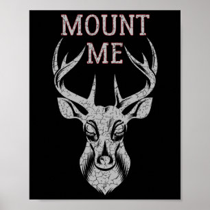 Poster Chasse Drôle De Cerfs T Chemise Pour Hommes - Mont