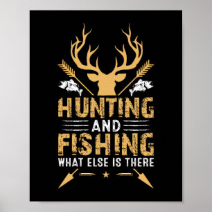Poster Chasse Et Pêche Quel Autre Est Là
