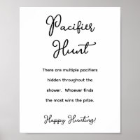 Chasse minimaliste au Pacifique Baby shower