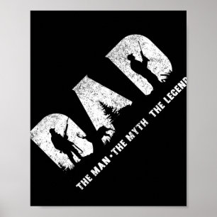 Poster Chasse Papa L'Homme Le Mythe Le Père De La Légende