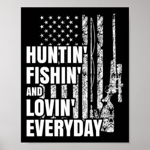 Poster Chasse Pêche Aimant Quotidien Chasse Aux Cerfs Amé