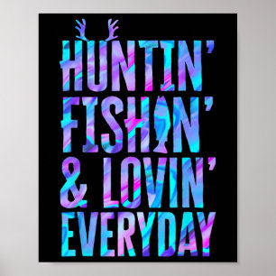 Poster Chasse Pêche Et Amour Quotidien Chasse Pêche