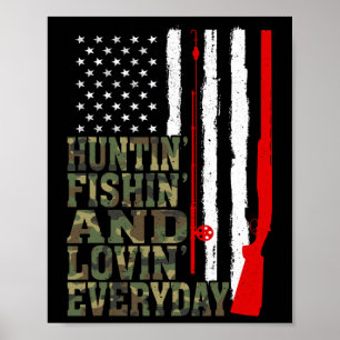 Poster Chasse Pêche Et Lovin Quotidien Chasse Pêche