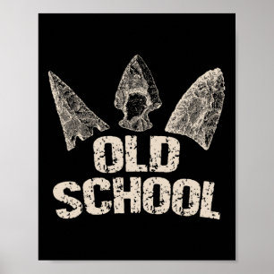 Poster Chasse vintage à la pointe de l'Arrowhead Old Scho