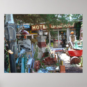 Poster Chasse vintage d'ordure à St Louis !