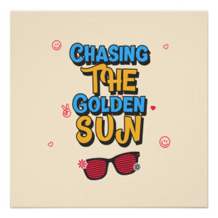 Poster Chasser le soleil d'or