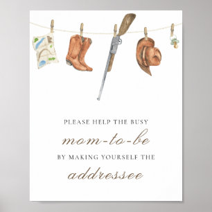 Poster Chasseur - Aidez la future maman occupée destinata