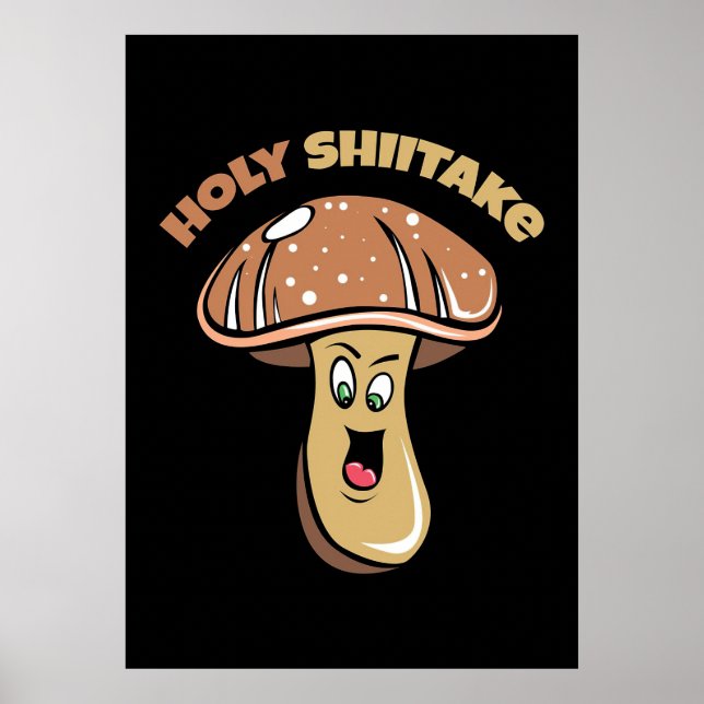 Poster Chasseur de champignons Saint Shiitake Champion (Devant)