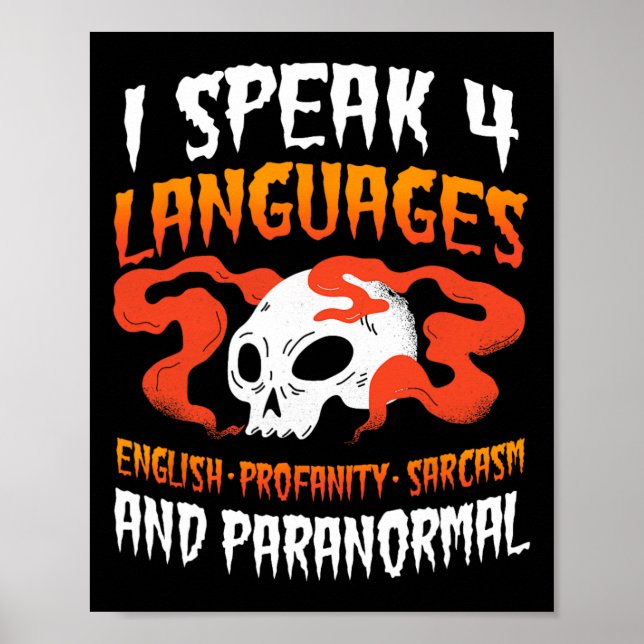 Poster Chasseur de fantômes Chasse paranormale Evp Esprit (Devant)