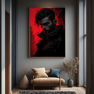Poster Chasseur de Sang Portrait Sombre