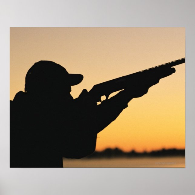 Poster Chasseur et pistolet (Devant)