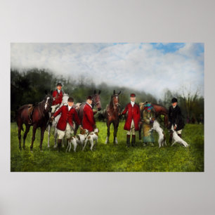 Poster Chasseur - la chasse à renard - Contrôle-ho 1924