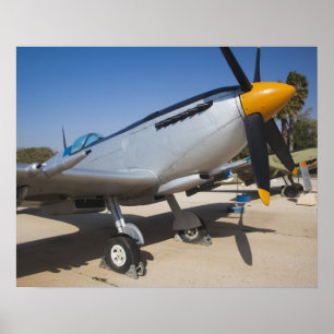 Poster chasseur Spitfire construit en Angleterre