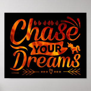 Poster CHASSEZ VOS RÊVES soumission motivationnelle cadea
