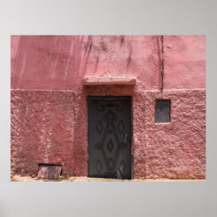 POSTER CHÂSSIS DE PORTE EN MÉTAL GRIS