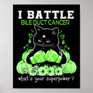 Poster Chat Amusant de Sensibilisation au Cancer des Voie