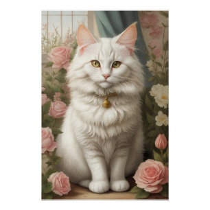 Poster Chat Angora turc