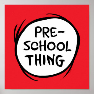 Poster Chat dans le Casquette   Choses préscolaires