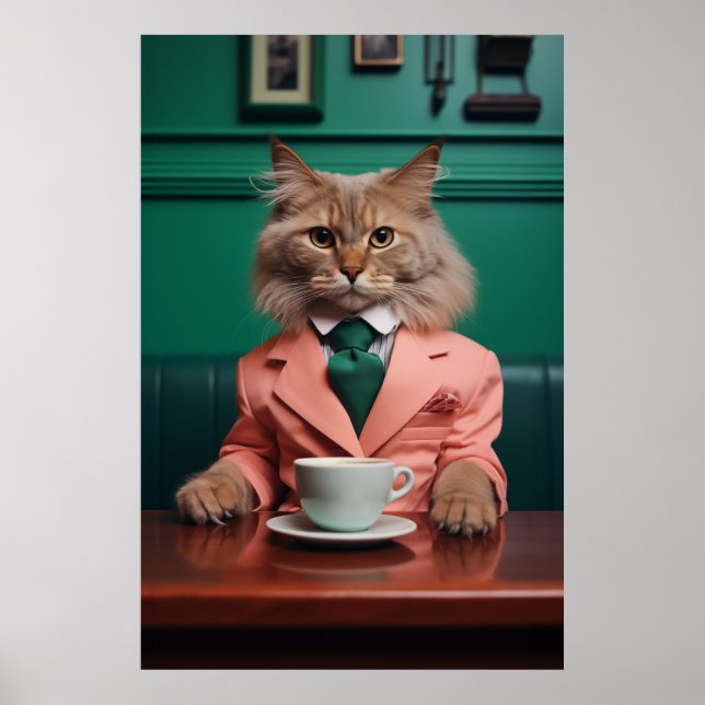 Poster Chat de Bengale glamour (Devant)