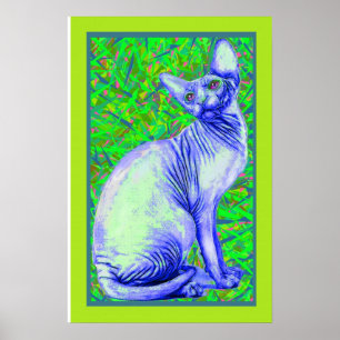 Poster chat de sphynx
