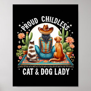 Poster Chat et amande sans enfant; Chien Lady Kamala Harr