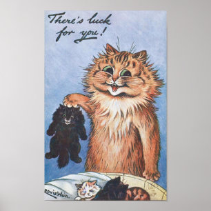 Poster Chat et chatons, Louis Wain