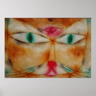 Poster Chat et oiseau de Paul Klee