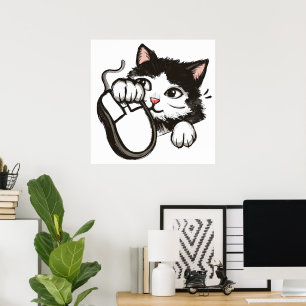Poster Chat et souris