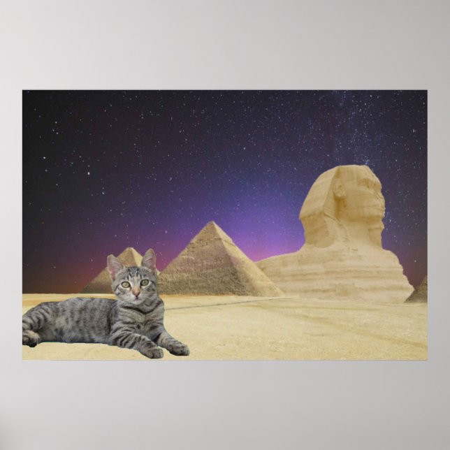 Poster Chat et Sphinx. (Devant)