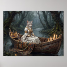 Chat éthéré dans un bateau