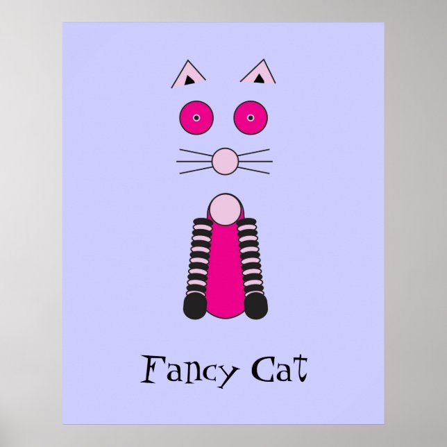 Poster Chat fantaisie (Devant)