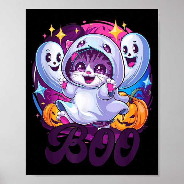 Poster Chat fantôme Boo  (Devant)