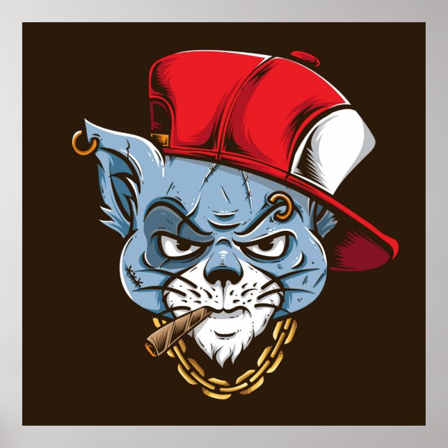 Poster Chat Gangster (Devant)