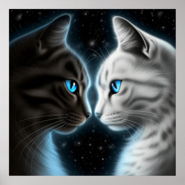 Poster-Chat-Gesicht Poster