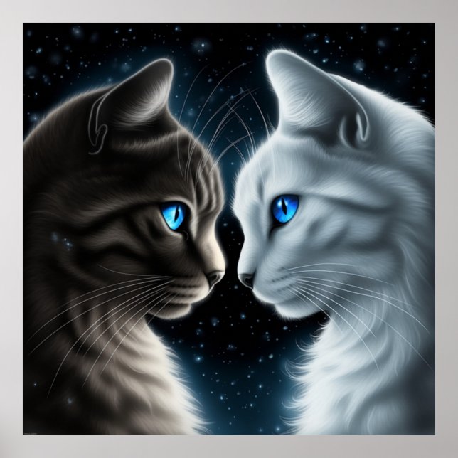 Poster-Chat-Gesicht Poster (Vorne)