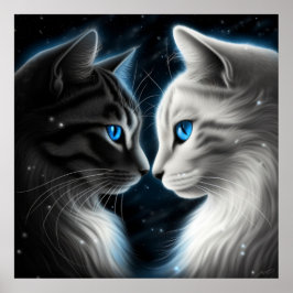 Poster-Chat-Gesicht Poster